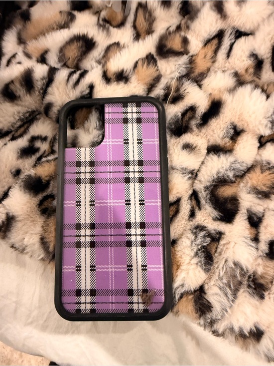 Wildflowers Other - Wildflowers Purple Plaid Phone Case with Black Bumper